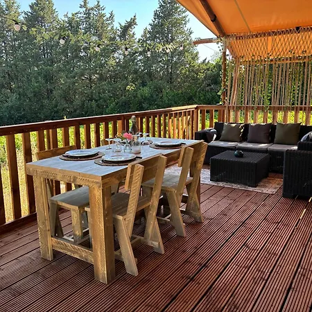 Campo de lujo Tente Belle Vue Avec Piscine